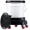 Bucket Filter - complete set (grate, white bucket, lid) including trolley