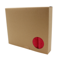 Box 5 x Soft Boxed 40 x 40 cm red