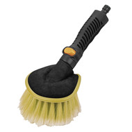 Brosse voitures avec passage d'eau 26 cm jaune