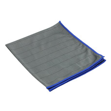 Pack 5 x microfibre cloth CARBON 40 x 50 cm grey with blue edge