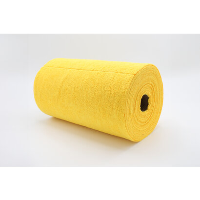 Bobine 75 x Tricot First microfibres jaune 30 x 30 cm
