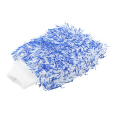 Washing mitt speckled blue/white