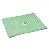 Pack of 5 x Floor cloth 50 x 70 cm green with opening