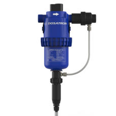 Dosing pump adjustable from 0.5 to 3 % with external injection
