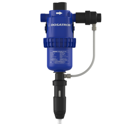 Dosing pump adjustable from 3 to 8 % with external injection