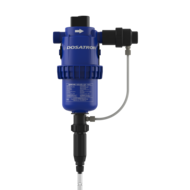 Dosing pump adjustable from 0.2 to 1.5 % with external injection