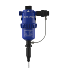 Dosierpumpe von 0.2 bis 1.5 % einstellbar mit Ausseneinspritzung