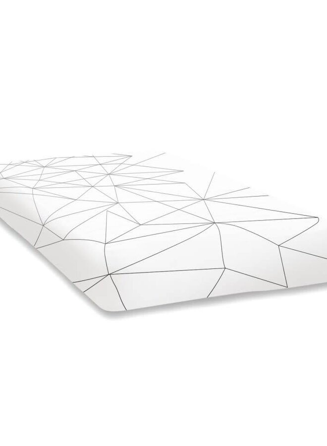 Geometric hoeslaken voor babybed