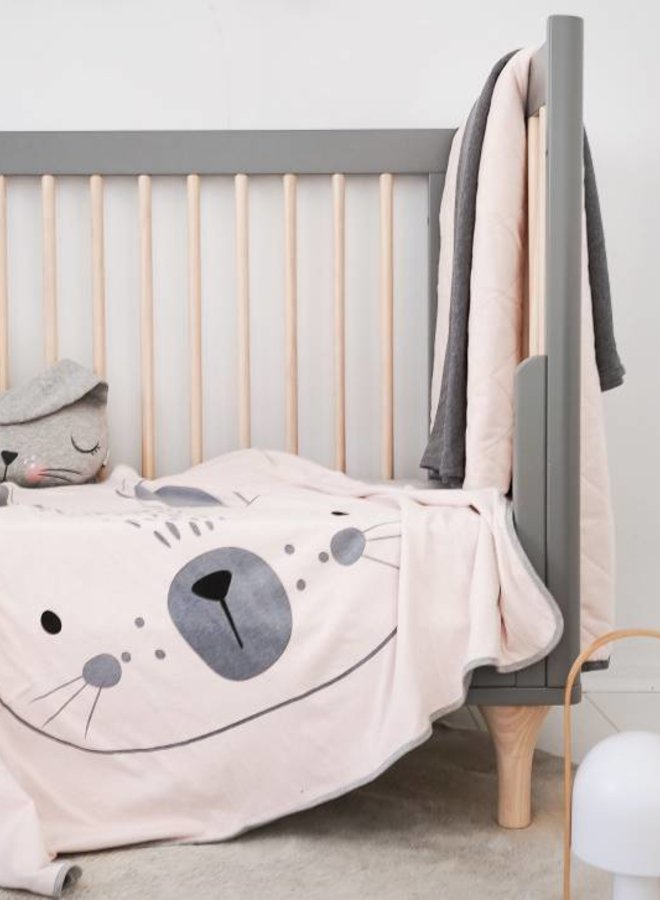 Mister Fly Blanket Big Bunny Pink