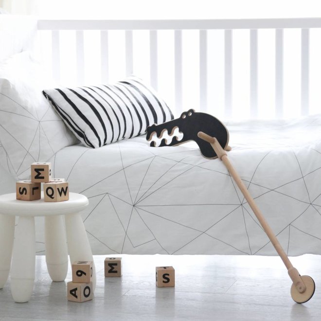 Geometric hoeslaken voor babybed