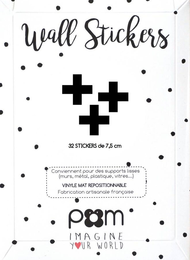 Pom Le Bonhomme - Muursticker 'Kruisjes'