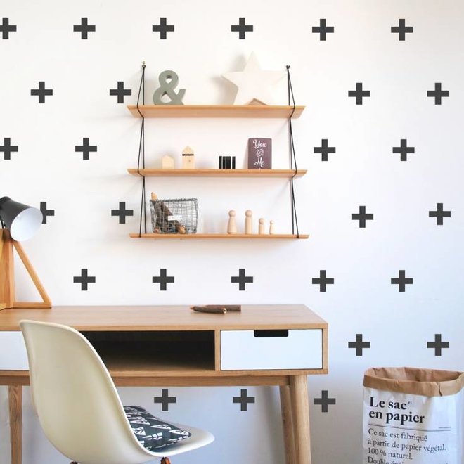 Pom Le Bonhomme - Wall sticker Crosses