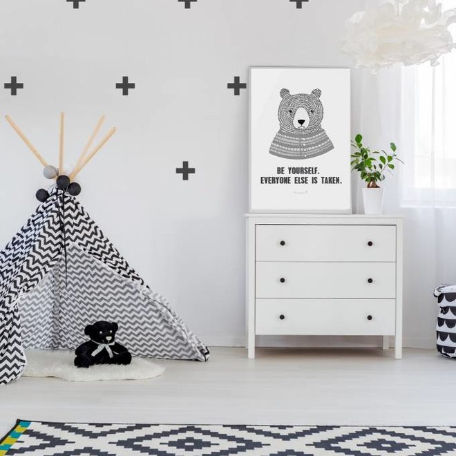 Pom Le Bonhomme - Sticker mural Croix