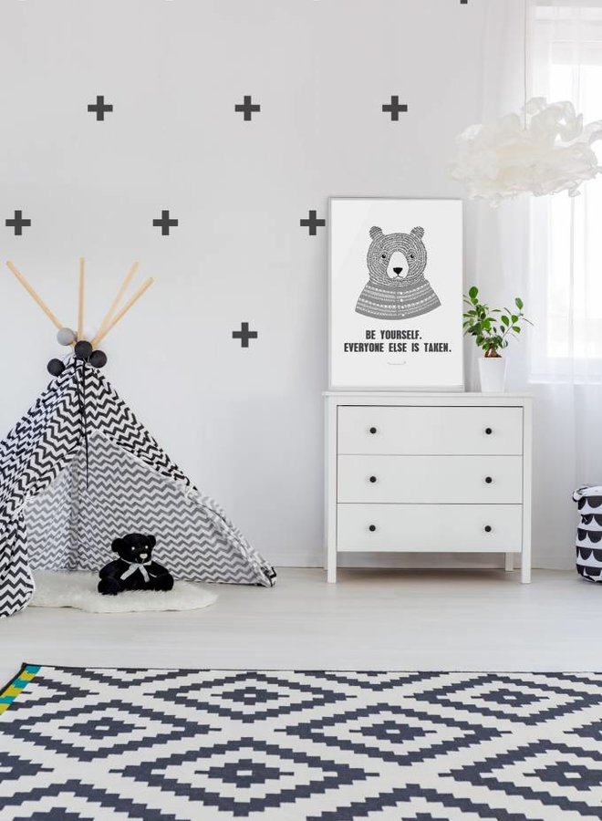 Pom Le Bonhomme - Wall sticker Crosses