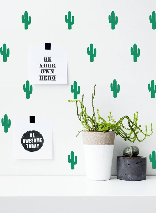 Muursticker Cactus