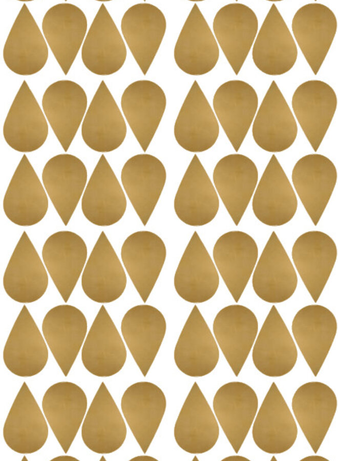 Sticker mural Gouttes - Or ou noir