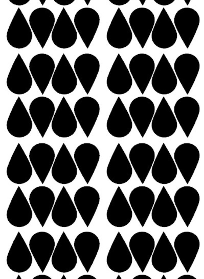 Sticker mural Gouttes - Or ou noir