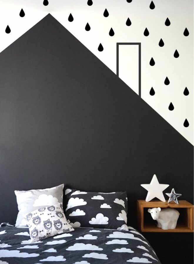 Wall sticker Drops - Gold or black