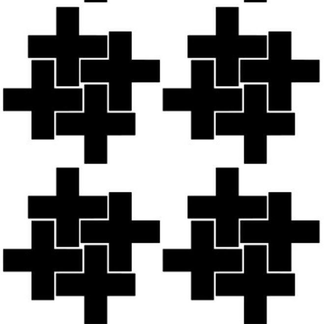 Pom Le Bonhomme - Wall sticker Crosses