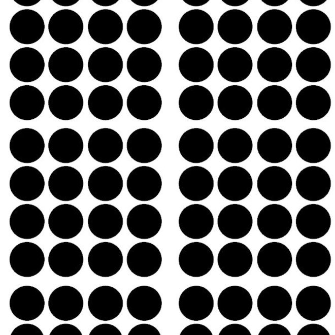Pom Le Bonhomme -Wall sticker 'Black dots'
