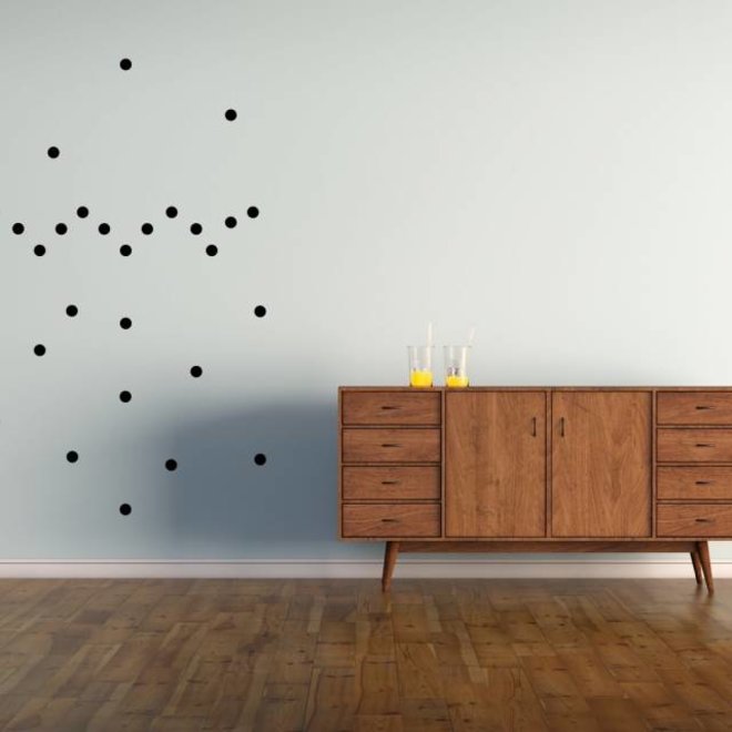 Pom Le Bonhomme -Wall sticker 'Black dots'