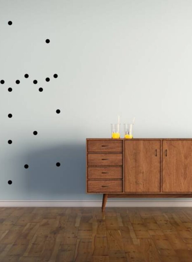 Pom Le Bonhomme -Wall sticker 'Black dots'
