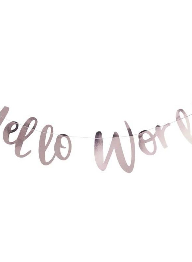 Hello World slinger