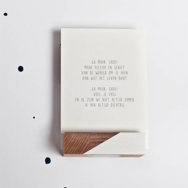 Wenskaart Ga maar, groei