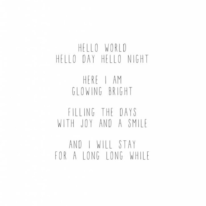 Wenskaart 'Hello World'