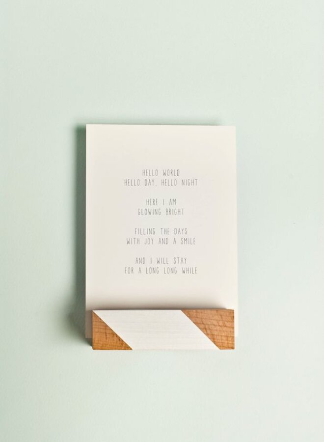Wenskaart 'Hello World'