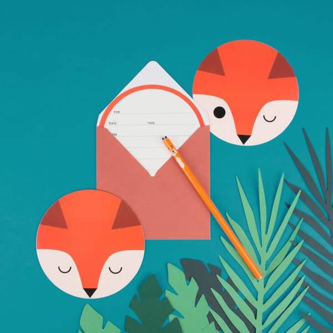 Uitnodiging verjaardagsfeestje - Mini Fox