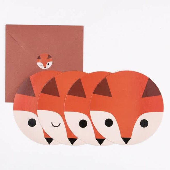 Uitnodiging verjaardagsfeestje - Mini Fox