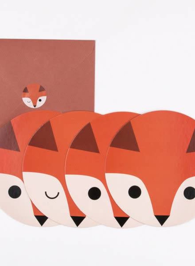 Uitnodiging verjaardagsfeestje - Mini Fox