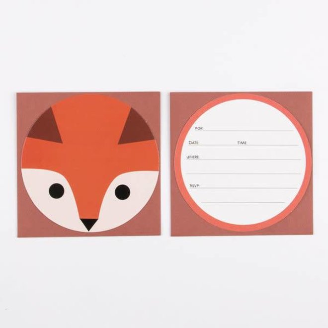 Uitnodiging verjaardagsfeestje - Mini Fox