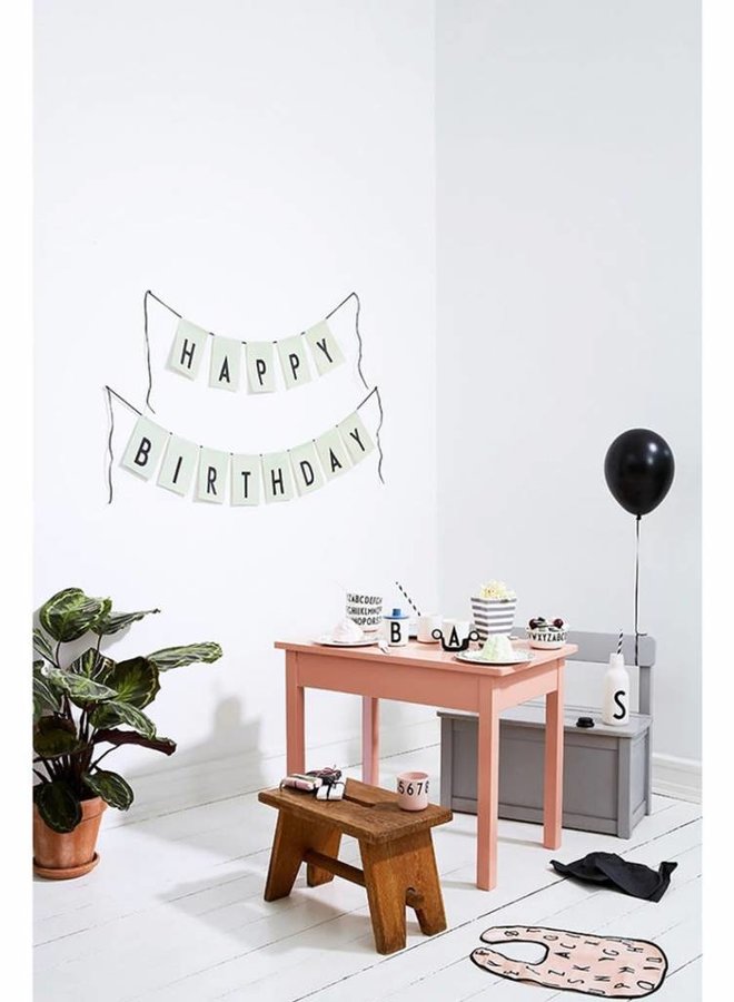 Design Letters - Happy Birthday Flag Mint