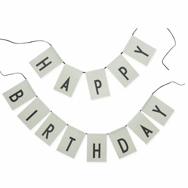 Design Letters - Happy Birthday Flag Mint