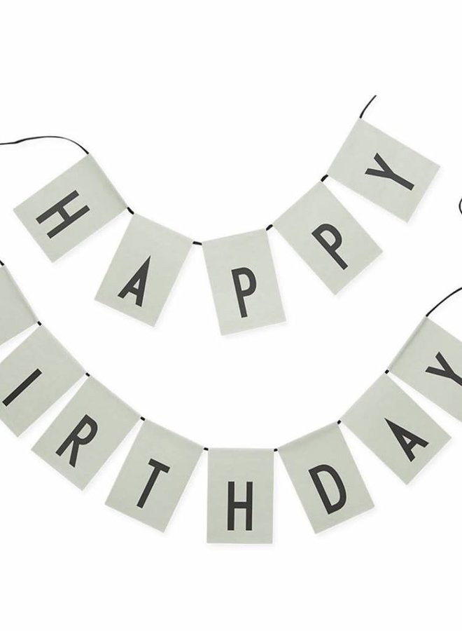 Design Letters - Happy Birthday Flag Mint