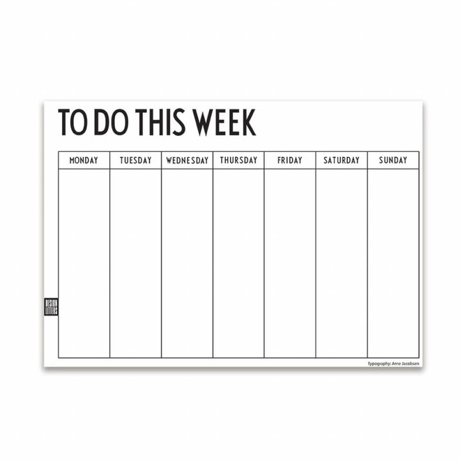 Design Letters - Weekly Planner
