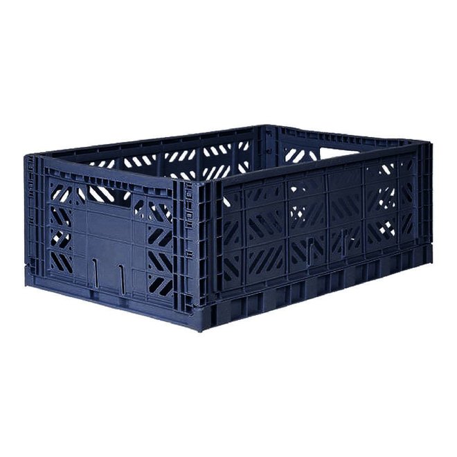 Lillemør - Folding Crate 'Navy' - Maxi