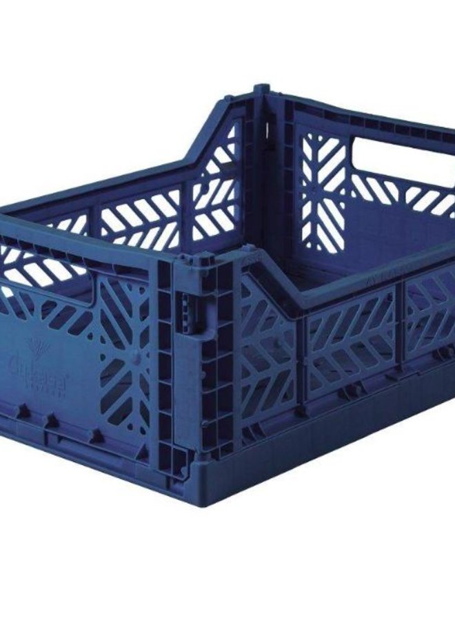 Lillemor - Folding Crate 'Navy' - Medium