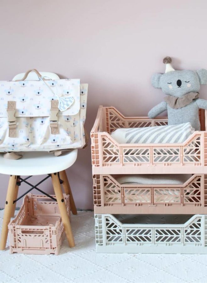 Lillemor - Folding Crate 'Light Grey' - Medium