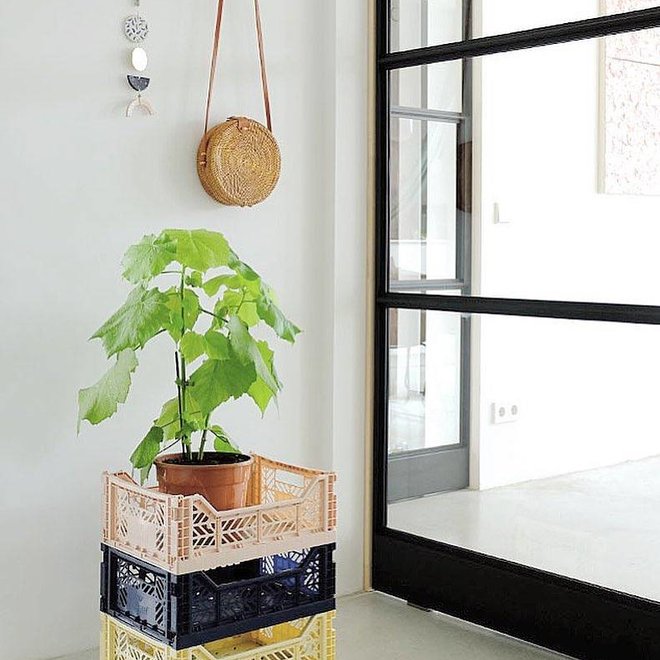 Lillemor - Folding Crate 'Milk Tea' - Medium