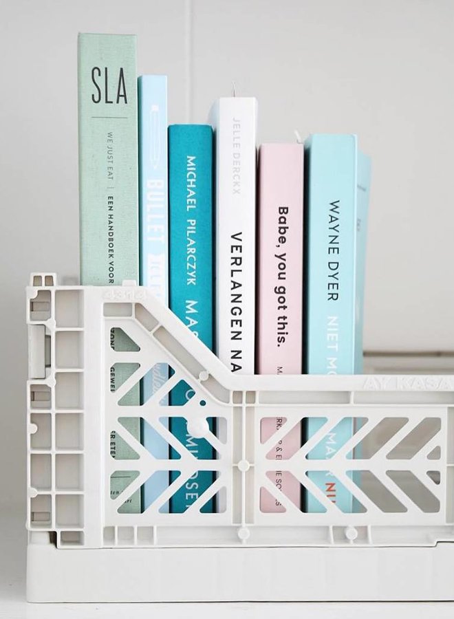 Lillemor - Folding Crate 'Light Grey' - Medium