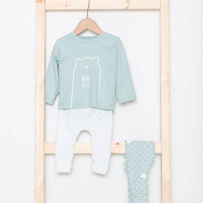 Plum Plum - Harem Pants - Bears  'Mint'