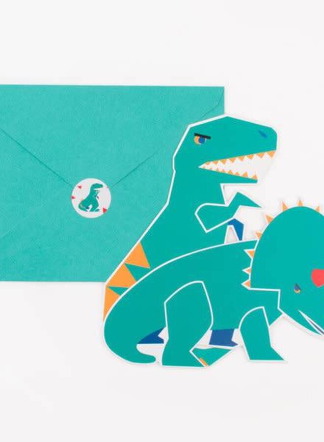 My Little Day - Uitnodigingskaart 'Dinosaur'