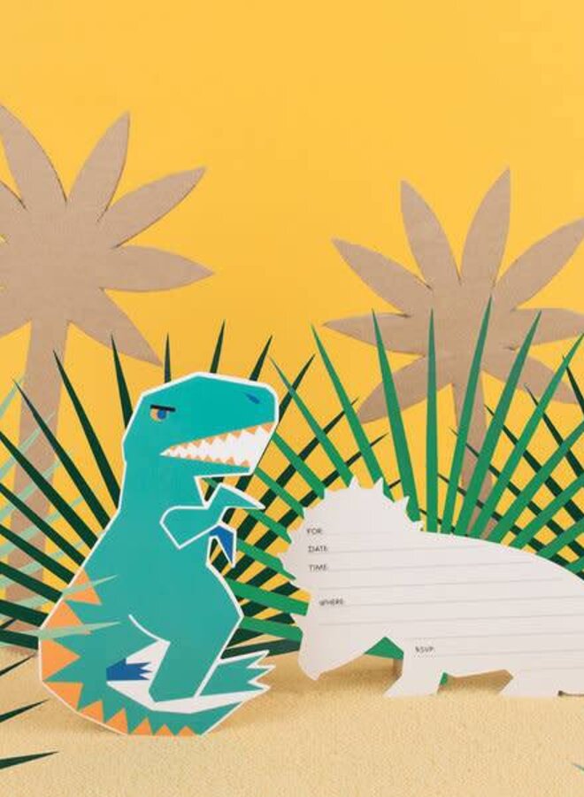 My Little Day - Uitnodigingskaart 'Dinosaur'