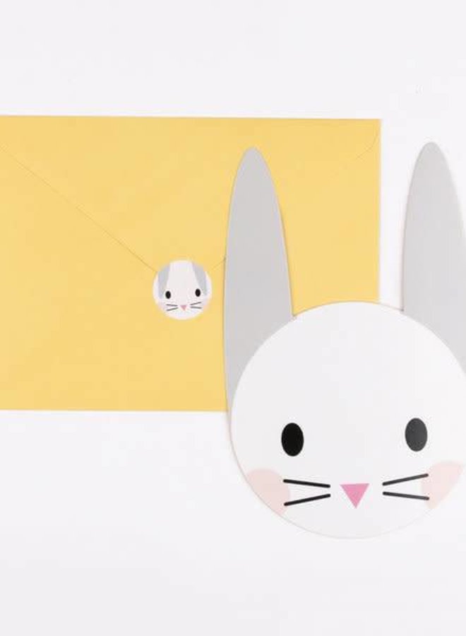 My Little Day - Uitnodigingskaartje 'Mini Rabbit'