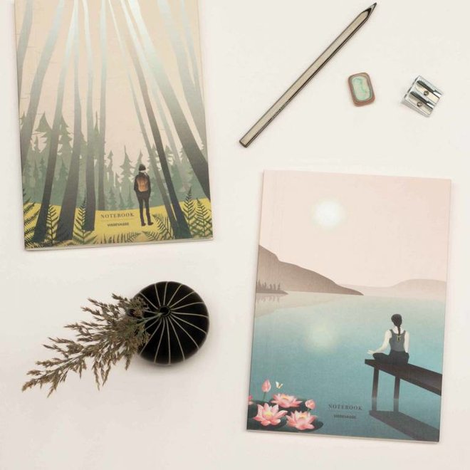 Vissevasse - Notebook set Lotus & into the woods