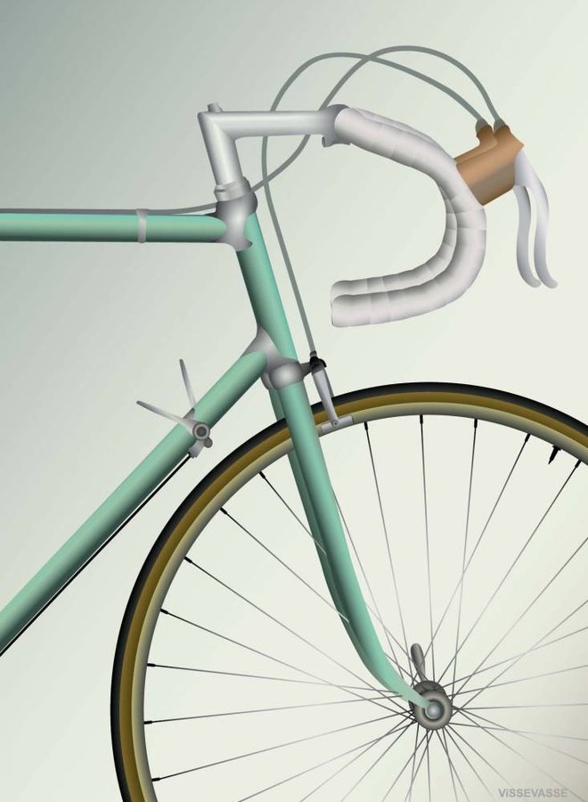 Vissevasse - Poster racing bicycle