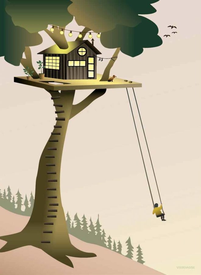 Vissevasse - Poster 'Treehouse'